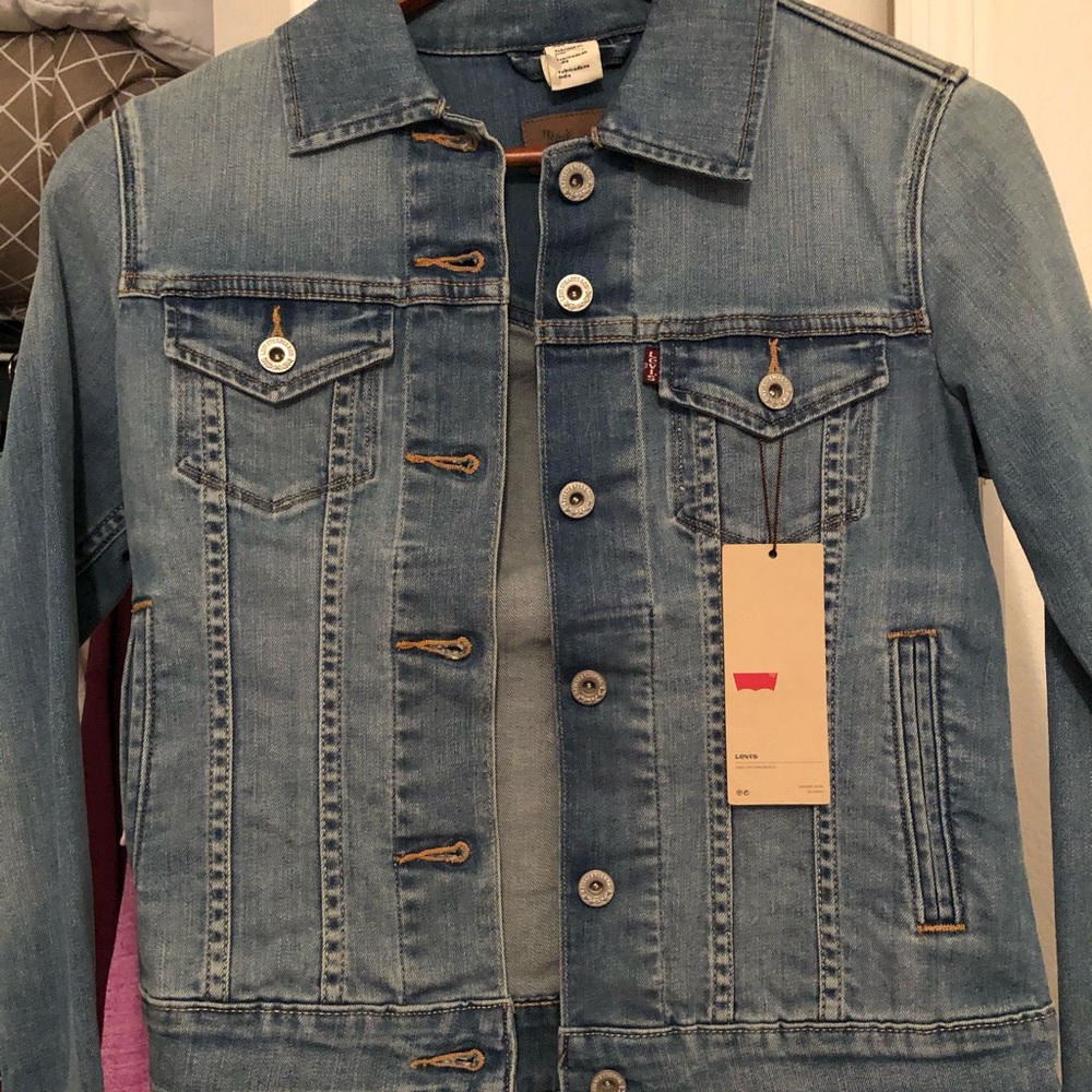 NWT denim levis petite jacket - Picture 1 of 7